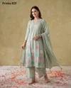 K 1135 By Naisha Mul Cotton Kurti With Bottom Dupatta
